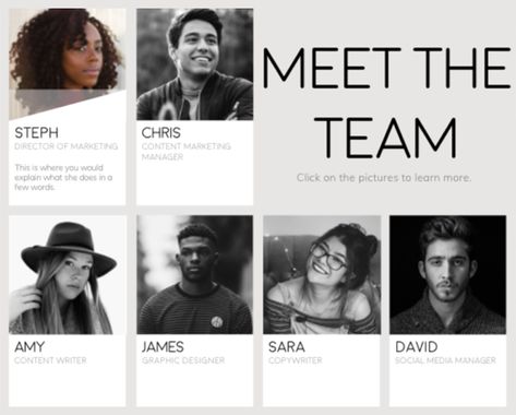 Meet The Team Design Layout Creative, Member Introduction Design, Team Presentation Design, Meet The Team Post, Team Introduction Design, Team Members Design Layout, Meet The Team Design, Meet The Team Instagram Post, Meet The Team Design Layout