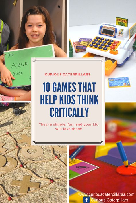 Critical Thinking for Kids: Activities, Games and Books - Kidpillar Critical Thinking Activities For Kids, Critical Thinking Skills Activities, Kids Critical Thinking, Reasoning Activities, Logic Games For Kids, Teaching Critical Thinking, Spatial Reasoning, Thinking Games, Solo Games