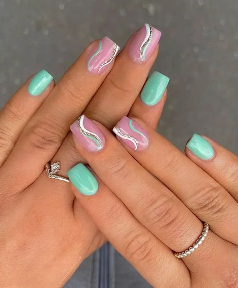 50+ Trendy Summer Nails Design For (2022) Pink Gel Nails, Bright Summer Nails, Plaid Nails, Summery Nails, Cute Gel Nails, Bright Nails, Summer Acrylic Nails, Short Acrylic Nails Designs, Dipped Nails