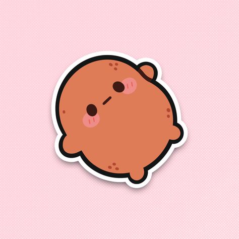 Sometimes, you just want to be a lazy potato and that's okay. Place this adorable sticker on your water bottle, laptop, sketchbook and more! ✦ ITEM DESCRIPTION ✦ ✿ 2.5 inch Glossy Vinyl Sticker ✿ Colors may vary on screen vs in person ✿ All stickers are shipped using USPS First Class Letter Mail. This option does not come with tracking.  Please contact me if you have any problems with your order! Potato Drawing, Potato Sticker, Potato Picture, Kawaii Potato, Cute Potato, Diy Gift Card, Cute Kawaii Drawings, Sticker Cute, Cute Little Drawings