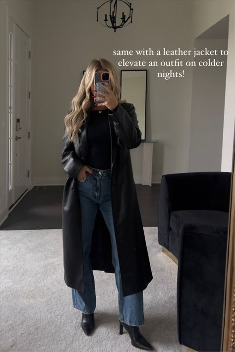 NEW TABLOID TRENCH COAT curated on LTK London Fall Fashion, Leather Coat Outfit, Trench Outfit, Leather Trench Coat Woman, Trench Coat Fall, Short Trench Coat, Leather Coat Jacket, Trench Coat Outfit, Black Leather Coat