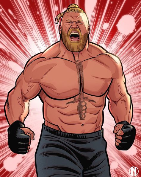 Brock Lesnar Wallpapers Beast, Brock Lesnar Wallpapers, Wrestler Drawing, Wwe Drawings, Wwe Fan Art, Gta Characters, Wwe Artwork, Wwe Posters, Wwe Kane