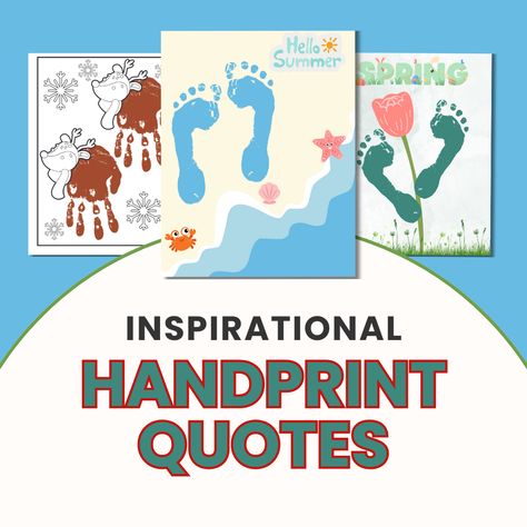 Inspirational handprint quotes for handprint art projects handprint crafts Hand Print Quotes, Handprint Quotes, Kids Handprint Gifts, Handprint Art Kids, Preschool Quotes, Handprint Printable, Uncle Quotes, Handprint Poem, Hand Quotes