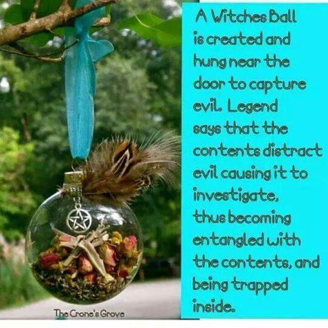 I need this Witch Ball, Wiccan Crafts, Pagan Crafts, Witchy Crafts, Beltane, Samhain, Ball Ornaments, Book Of Shadows, Yule