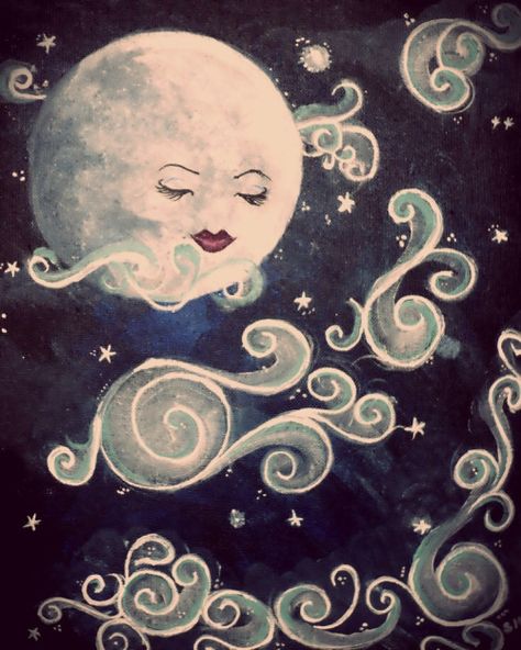 . You Are My Moon, Art Fantaisiste, Vintage Moon, Moon Illustration, Good Night Moon, Sun Moon Stars, Celestial Art, Season Of The Witch, Sun And Stars