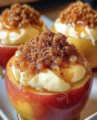 Cheesecake Stuffed Baked Apples Recipe - Easy Dessert Stuffed Baked Apples Recipe Oven, Caramel Apple Bake, Stuffed Apple Pie Cheesecake, Cheesecake Stuffed Baked Apples, Gala Apple Recipe, Apple Baked Goods, Apple Cheesecake Tacos, Baked Apple Cheesecake, Baked Stuffed Apples