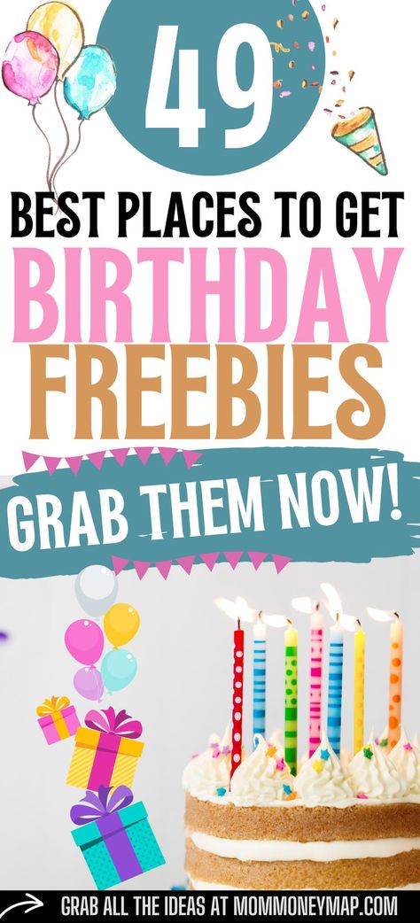 Your birthday is a special day, but what makes it even better are all of the birthday freebies! Depending on what free birthday stuff is in your area, it might even be worthwhile to take the whole day off to get as much free stuff on your birthday as you can! Free Stuff On Your Birthday, Free On Your Birthday, Freebies On Your Birthday, Birthday Survival Kit, Birthday Deals, Free Birthday Gifts, Birthday Rewards, 49 Birthday, Freebies By Mail