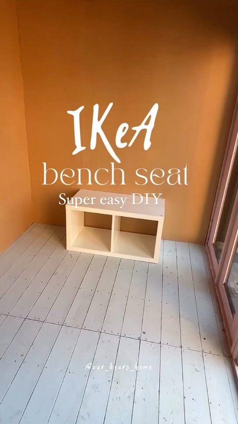 Kate Hewitt | IKEA Kallax hack! 🌟✨ By keeping this bench as two single pieces, I can easily swap and change the setup whenever inspiration strikes.... | Instagram Ikea Kallax Hack Bench, Ekenabben Ikea Hack, Ikea Kallax Bench Hack, Kallax Bench Hack, Kallax Bank, Kallax Bench Seat, Ikea Bench Seat Hack, Ikea Bench Hack, Ikea Kallax Bench