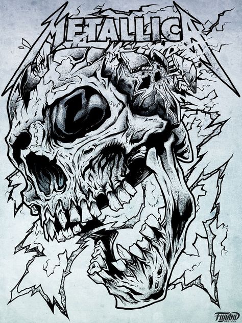 Wanted to share the ink drawing that wend into a T-Shirt I designed for Metallica earlier this year. Such a humbling and thrilling experience! #metallica #metal #skull #ink #wip #skullart #ridethelightning Metallica Tattoo, Arte Heavy Metal, Job Change, Metal Drawing, Metallica Art, Heavy Metal Art, Goth Wallpaper, Music Drawings, Sketch Tattoo Design