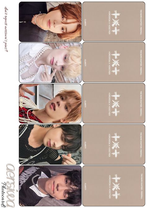 Txt Template, Txt Photocards, Foto Card, Kpop Photocards, Kpop Diy, Photo Card Template, Album Diy, Pink Posters, Printable Image