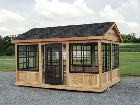 Rectangle Gazebo, Enclosed Gazebo, Screened Gazebo, Hot Tub Gazebo, Gazebo Plans, Screen House, Backyard Gazebo, Living On A Budget, Garden Gazebo