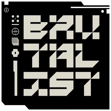 Brutalist Brand Identity, Brutalist Logo Design, Brutalist Clothing, Brutalist Branding, Brutalist Design Graphic, Brutalist Font, Brutalist Typography, Brutalist Logo, Angular Font