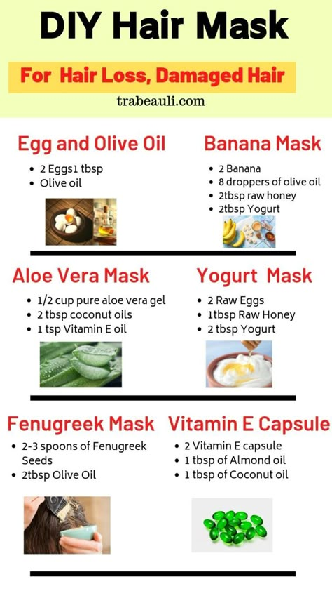 15 Homemade Natural DIY Masks for Hair Growth – Trabeauli Homemade Hair Treatments, Hair Care Remedies, Hair Mask For Growth, Hair Growing Tips, Be Soft, Receding Hairline, Homemade Hair Products, Diy Hair Mask, Diy Hair Care