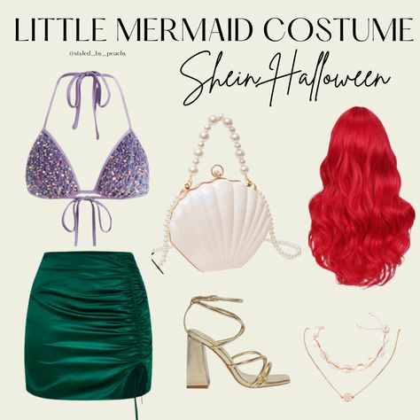 little mermaid costume ariel halloween costume inspo disney princess outfit Ariel Princess Costume College, Ariel Halloween Costume Corset, Ariel Corset Costume, Ariel Adult Costume, Diy Ariel Costume Women, Little Mermaid Diy Costume, Ariel Costume College, Little Mermaid Adult Costume, Ariel Costume Ideas