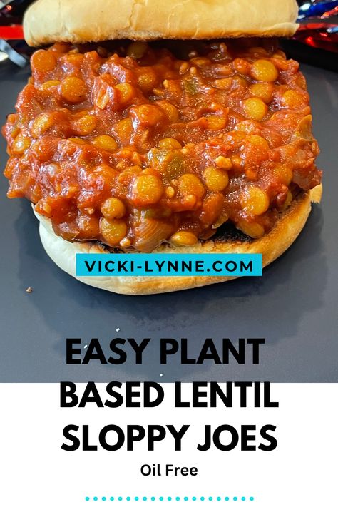 These Lentil Sloppy Joe's will invoke a nostalgic place in your heart. Budget friendly and great for your weight loss journey. They are full of flavor and only pennies to make. Vegetarian Sloppy Joes, Plant Based Eggs, Starch Solution Recipes, Lentil Sloppy Joes, 30 Minute Meals Healthy, Meals Healthy, Oil Free Vegan, Sloppy Joe, Sloppy Joes