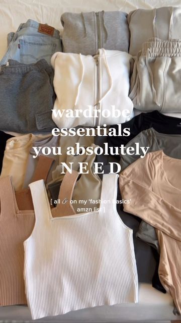 Basic Clothing Items You Need, Basics Needed In Wardrobe, Basic Outfits You Must Have, Basics From Amazon, Clothing Basics For Women List, Wardrobe Nessecities, Basic Amazon Finds, Good Amazon Finds Clothing, Good Amazon Clothes