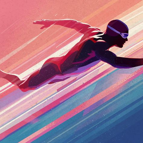 Number 6 I think… Swimming. #olympics #digitalillustration #illustrationartists #sportsillustration Swimming Olympics, 2024 Number, Instagram Number, Emma Rose, Number 6, Illustration Artists, May 23, Digital Illustration, Swimming