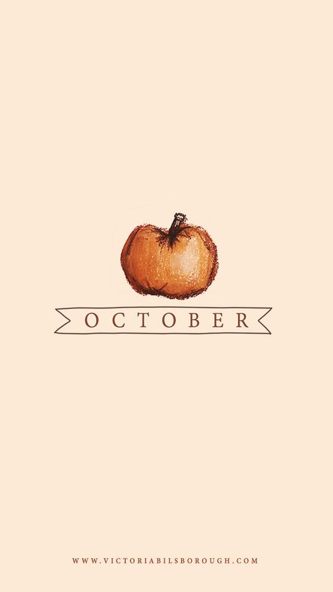 October Pumpkin Wallpaper - www.victoriabilsborough.com October Pumpkin Wallpaper, Atum Wallpaper, October Lockscreen, October Background, Wallpaper October, Helloween Wallpaper, October Quotes, Wallpaper Minimal, Emma Kate