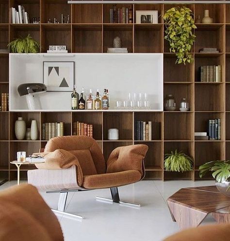 Hall Social, Salas Living Room, Bibliotheque Design, Sala Grande, Casa Country, Shelving Design, Built In Furniture, 아파트 인테리어, Room Deco