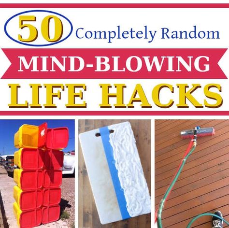 50 Completely Random, Must-Know Mind-Blowing DIY Life Hacks Diy Dish Soap, Secret Hiding Places, Life Hacks Organization, Diy Swimming Pool, Diy Wardrobe, Ways To Recycle, Diy House Projects, Diy Crafts To Do, Beach Crafts