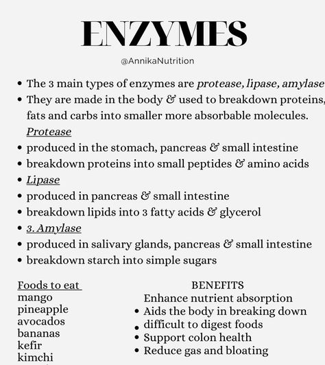 Dietetics Student Notes, Enzymes Biology, Nutrition Notes, Nutrition Student, Dietetics Student, Nurse School, Nutrition Classes, Medical Herbs, Nutrition Science