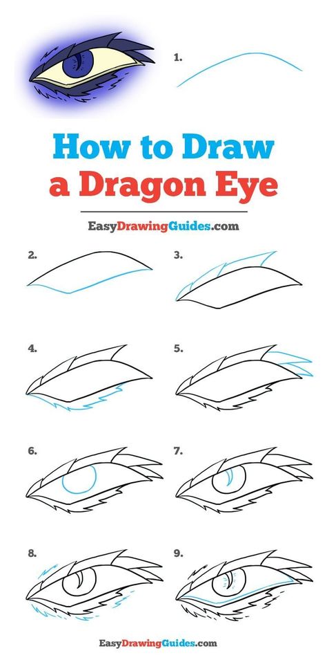 Learn How to Draw a Dragon Eye: Easy Step-by-Step Drawing Tutorial for Kids and Beginners. #DragonEye #halloween   #DrawingTutorial #EasyDrawing See the full tutorial at https://easydrawingguides.com/how-to-draw-dragon-eye/. Eyes Sketch Tutorial Step By Step, Dragon Eye Drawing, Draw A Dragon, Easy Dragon Drawings, Easy Drawing Guides, Drawing Guides, Eye Drawing Tutorials, Drawing Tutorials For Beginners, Easy Drawing Tutorial