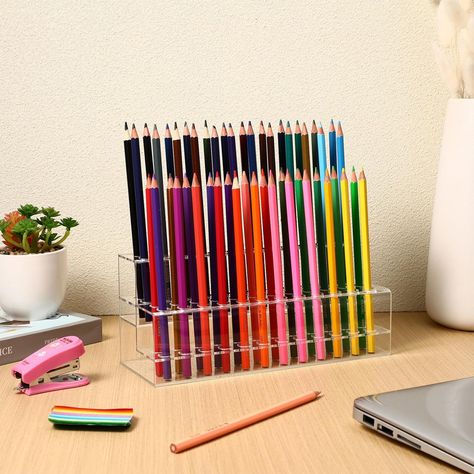 Amazon.com: Cabilock Pen Desktop Pencils, Eyebrow Shelf Pencils Storage Office Paint for Painting Supplies Hole Multi-slot Organizers Pencil Cosmetics Holder: Marker Display Clear Stationer Showing : Office Products Foldable Display Stand, Paintbrush Storage, Foldable Display, Desk Foldable, Shelf Office, Pen Display, Office Paint, Storage Office, Pencil Storage