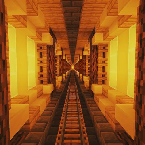 Minecraft Nether Railway Ideas, Tunnel Design Minecraft, Mc Archway, Nether Highway Design, Nether Tunnel Minecraft, Nether Tunnel Design, Minecraft Nether Base Ideas, Minecraft Nether Hub Ideas, Minecraft Tunnel Entrance