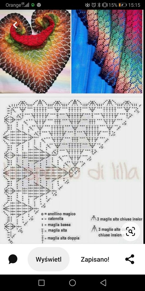 Crochet Shawl Diagram Free Pattern, Virkning Diagram, Crochet Triangle Shawl Pattern, Crochet Shawl Diagram, Crochet Lace Shawl, Poncho Crochet, شال كروشيه, Diy Crochet Bag, Crochet Shawl Pattern Free