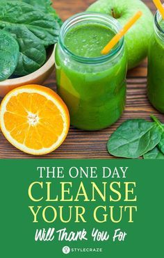 One Day Cleanse, Cleanse Your Gut, Smoothies Vegan, Hunger Pangs, Belly Detox, Colon Cleanse Recipe, Flat Belly Detox, Fat Flush, Smoothie Detox