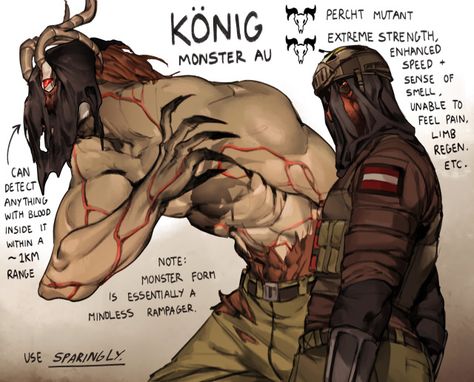 monster au intros - konig and horangi! access all my content early on patreon – @bluegiragi on Tumblr Cod Monster Au Ghost, Konig X Ghost Fanart, How To Draw A Demon, Call Of Duty Monster Au, Swat Drawings, Ghost And Konig Fanart, My Daemon, Horangi Fanart, Cod Monster Au