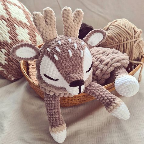 DEER SNUGGLER for Baby, Woodland Animal Nursery Decor, Baby Cuddle Security Blanket, Animal Lovey - Etsy Deer Snuggler Crochet Pattern, Animal Security Blanket, Crochet Deer, Crochet Nursery, Lovey Pattern, Woodland Animal Nursery, Baby Shower Woodland Theme, Crochet Book, Animal Nursery Decor