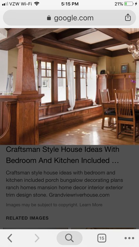 Arts And Crafts Homes Interior, Craftsman Interior Design, Arts And Crafts Home Decor, Bungalow Decor, Arts And Crafts Interiors, Lake Ideas, Craftsman Homes, Craftsman Interior, Craftsman Furniture