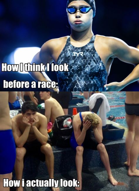 Exercise For Swimmers, Swimming Jokes Funny, Swim Memes Funny, Swimming Memes Funny, Competitive Swimming Aesthetic, Competitive Swimming Quotes, Competitive Swimming Pictures, Swim Team Pictures, Swimming Quotes Funny