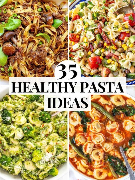 35 Healthy Pasta Recipes: Nourishing and Delicious Cholesterol Friendly Pasta Recipes, One Pot Pasta Healthy, Pasta Meals Healthy, Healthy Pasta Dinner Recipes For Family, Healthy Linguine Recipes, Turkey Pasta Recipes Healthy, Healthy Pasta Sides, Healthy Pasta Dinner Ideas, Easy One Pot Healthy Meals