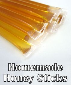 Types Of Honey, Honey Candy, Honey Spoons, Honey Bottles, Honey Diy, Honey Packaging, Honey Sticks, Honey Recipes, Candy Recipes