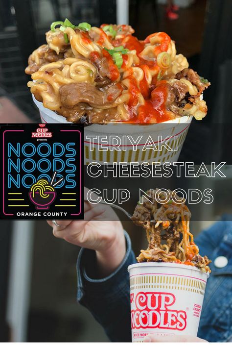 Upgrade Your Cup Noodles With-- teriyaki steak, ramen and cheese, topped with green onions and chives. Found only NoodsNoodsNoods! Cup O Noodles Upgrade, Cup Of Noodles Upgrade, Cup O Noodles, Steak Ramen, Cup Of Noodles, Teriyaki Steak, Bulking Season, Foodie Crush, Dark Kitchen