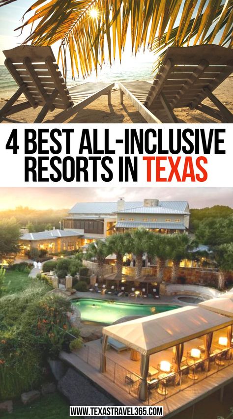 4 Best All-Inclusive Resorts In Texas Resorts In Texas, Texas Resorts, Lux Travel, Things To Do In Texas, Texas Travel Guide, Texas Baby, Texas Things, Visit Texas, Texas Vacations