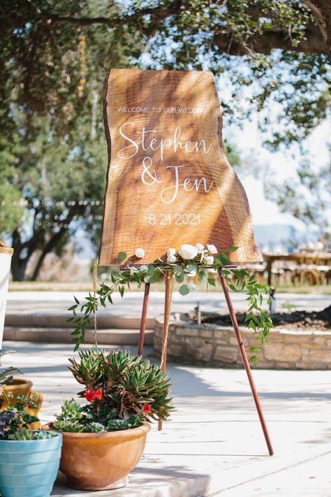 Rustic Wedding Signage Diy, Painted Wood Wedding Signs, Welcome To Our Wedding Wood Sign, Rustic Boho Wedding Signs, Wooden Easel Wedding Sign, Wooden Welcome Board Wedding, Wooden Welcome Signs Wedding, Modern Wood Wedding Sign, Wedding Signs Ceremony Entrance