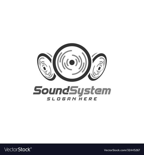 Logo Sound System, System Logo Design, Sound Symbol, Logo Sound, Outdoor Sound System, Sound Logo, Sound Boxes, Typography Graphic, Creative Icon