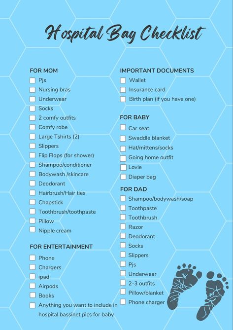 A printable hospital bag packing checklist that is a great tool for soon-to-be-moms! Would make a cute shower gift. Labour Bag Checklist, Pregnancy First Trimester Tips, Birth Hospital Bag, Baby Checklist Newborn, Baby Hospital Bag Checklist, Hospital Bag For Mom To Be, Pregnancy Hospital Bag, Baby Hospital Bag, Planning Pregnancy