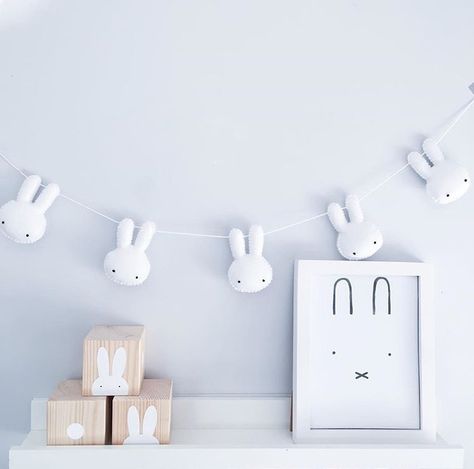 Bunny Garland, Bunny Room, Afternoon Light, Bunny Nursery, Kawaii Room, Kids Interior, Nursery Inspiration, Nursery Neutral, Baby Decor