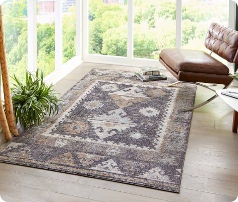 Cream 7' x 10' Viola Rug | Rugs.com Charcoal Grey Rug, Chunky Jute Rug, Shed Colours, Southwestern Rug, Southwestern Area Rugs, Large Dining Room, Southwest Style, Modern Traditional, Round Rugs