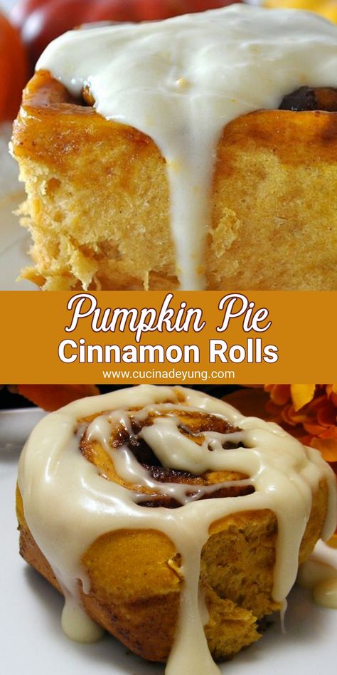 Pumpkin Pie Cinnamon Rolls Recipe, Cinnamon Rolls, Desserts Recipes, Desserts, Pumpkin Desserts Filled Cinnamon Rolls, Pumpkin Pie Cinnamon Rolls, Pumpkin Recipes Dessert, Pumpkin Pie Filling, Sticky Buns, Cinnamon Rolls Recipe, Sweet Roll, Pumpkin Dessert, Best Dessert Recipes