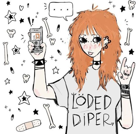 picklegrl art ginger hair drawing loaded diper wallpaper character design Picklegrl Art, Pretty Sketches, Ashe League Of Legends, Y2k Art, Swag Art, Grunge Art, Arte Sketchbook, Dibujos Cute, Cute Art Styles