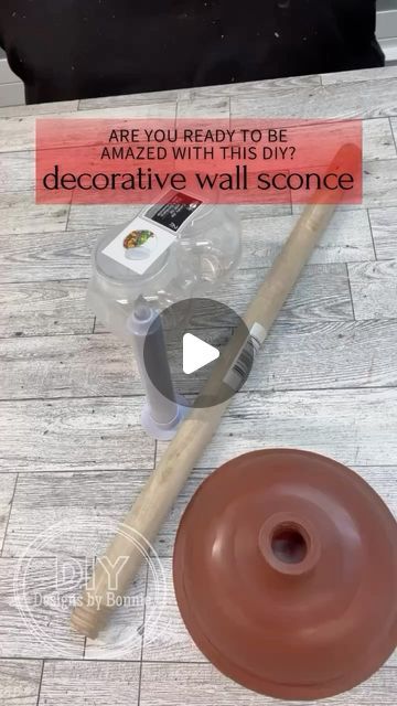 DIY Designs by Bonnie on Instagram: "Decorative wall sconce #dollartree #sconce #diycrafts" Rustic Wall Sconces Diy, Small Corner Wall Decor, Diy Wall Light Sconces, Fireplace Wall Sconces, Diy Sconces Ideas, Diy Wall Sconces, Corner Wall Decor, Wall Sconces Diy, Sconces Living Room