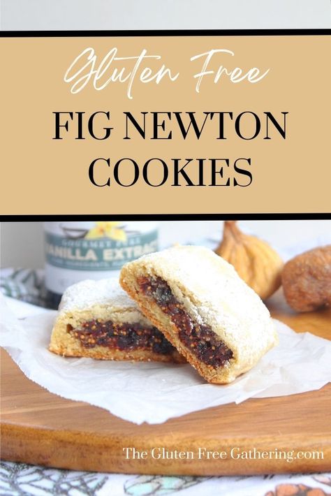 Fig Recipes Gluten Free, Fig Newton Recipe, Homemade Fig Newtons, Dried Fig Recipes, Fig Cookies, Fig Newtons, Fig Cake, Fig Bars, Gluten Free Sourdough