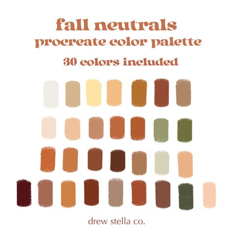 Excited to share the latest addition to my #etsy shop: Fall Neutrals Color Palette, Procreate Color Palette, Procreate Tools, Earth Tone Color Palette Procreate Tools, Procreate Palettes, Earth Colour Palette, Color Palette Procreate, Tone Color Palette, Fall Products, Earth Tone Color Palette, Procreate Color Palette, Fall Neutrals