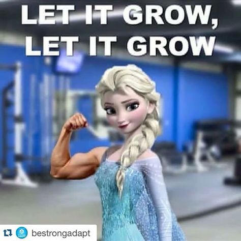 Let it grow. Gym Humour, Legion Of Boom, Fitness Memes, Disney Prince, Let It Grow, Arm Day, Movie Memes, Gym Quote, Workout Memes