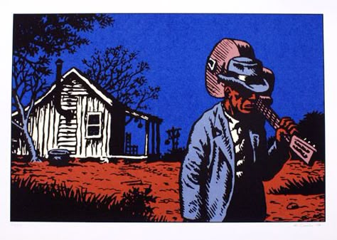 Robert Crumb Blues art Robert Crumb Art, Story Boarding, Fritz The Cat, Blues Art, Folk Musician, Wind Instruments, Underground Comix, Robert Crumb, Delta Blues